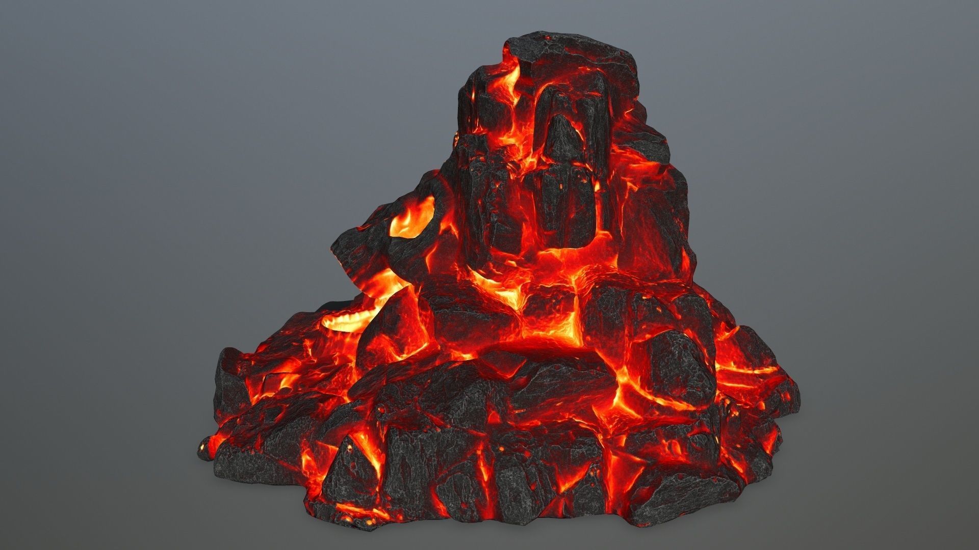 skull gate Low-poly 3D model_8