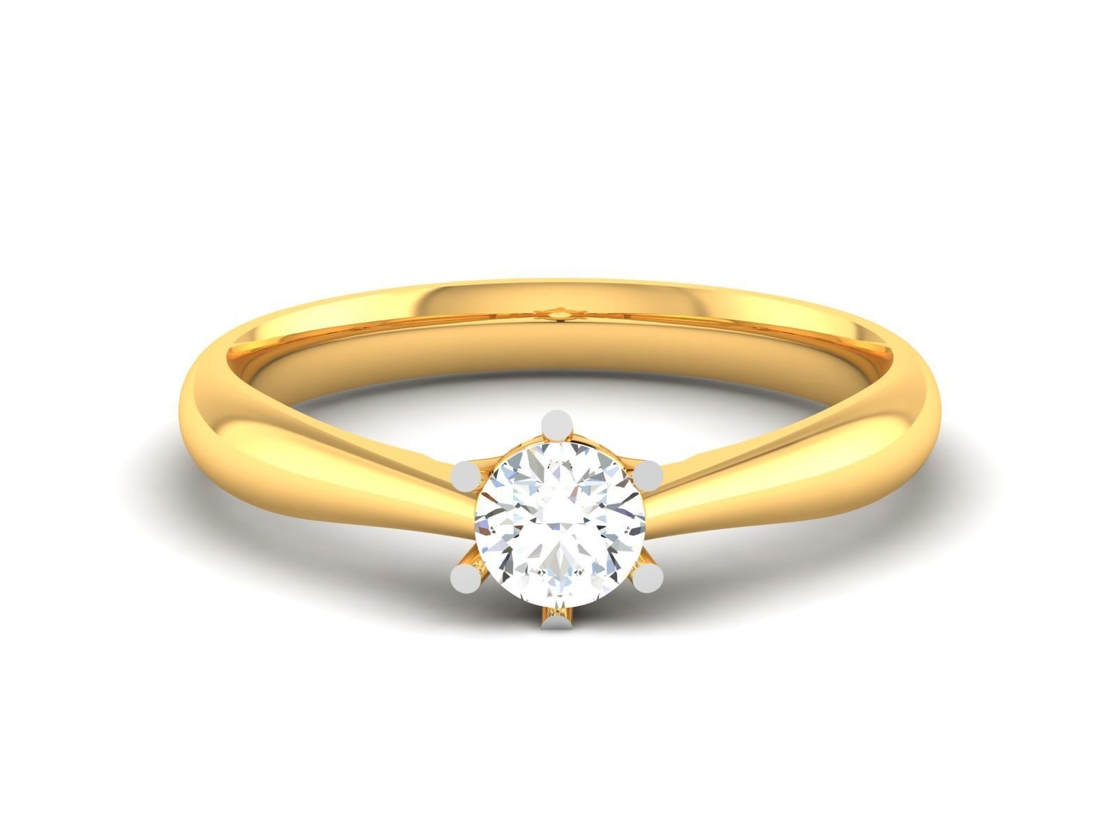 Women solitaire ring 3dm render detail  3D print model_7