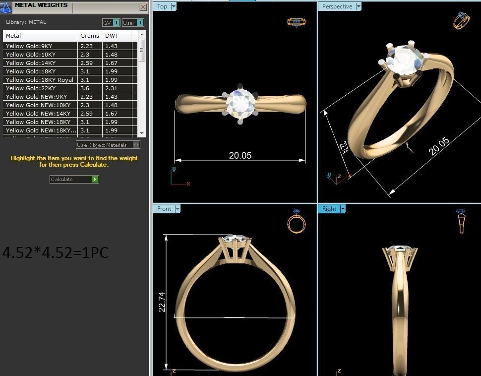 Women solitaire ring 3dm render detail  3D print model_8