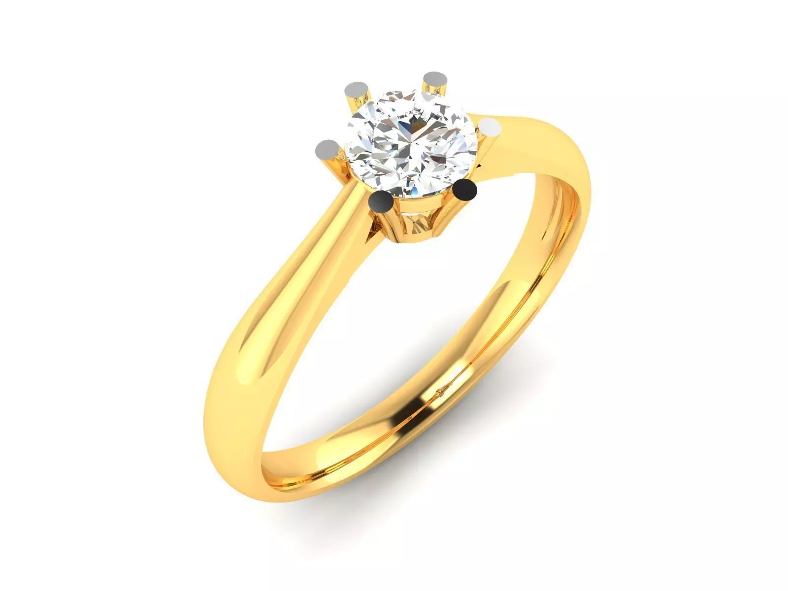 Women solitaire ring 3dm render detail  3D print model_0
