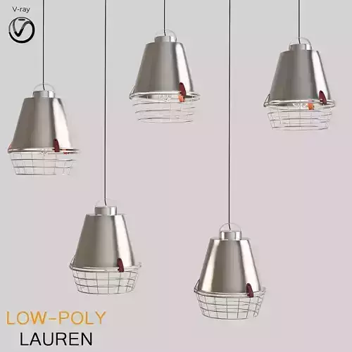 Lauren chandeleir 3d model Low-poly 3D model