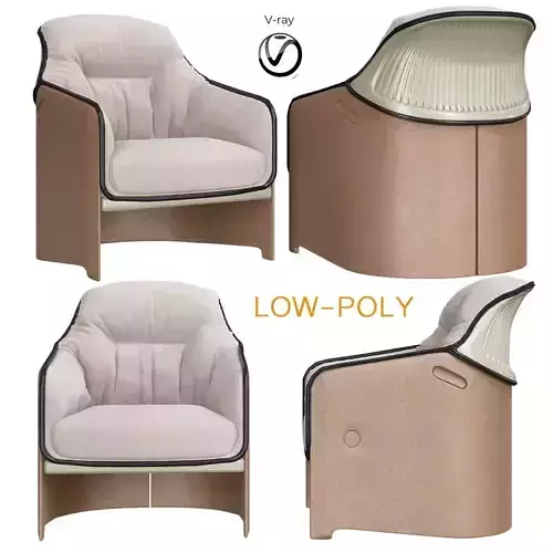 Avus Lounge Designer Chair 3d model
