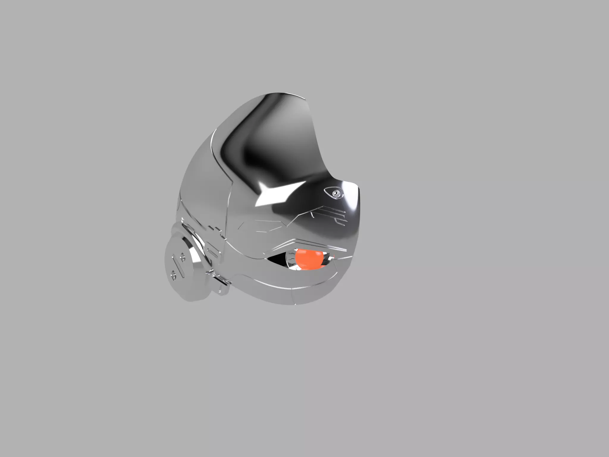 Cyborg head piece from DOOM PATROL 3D print model_0