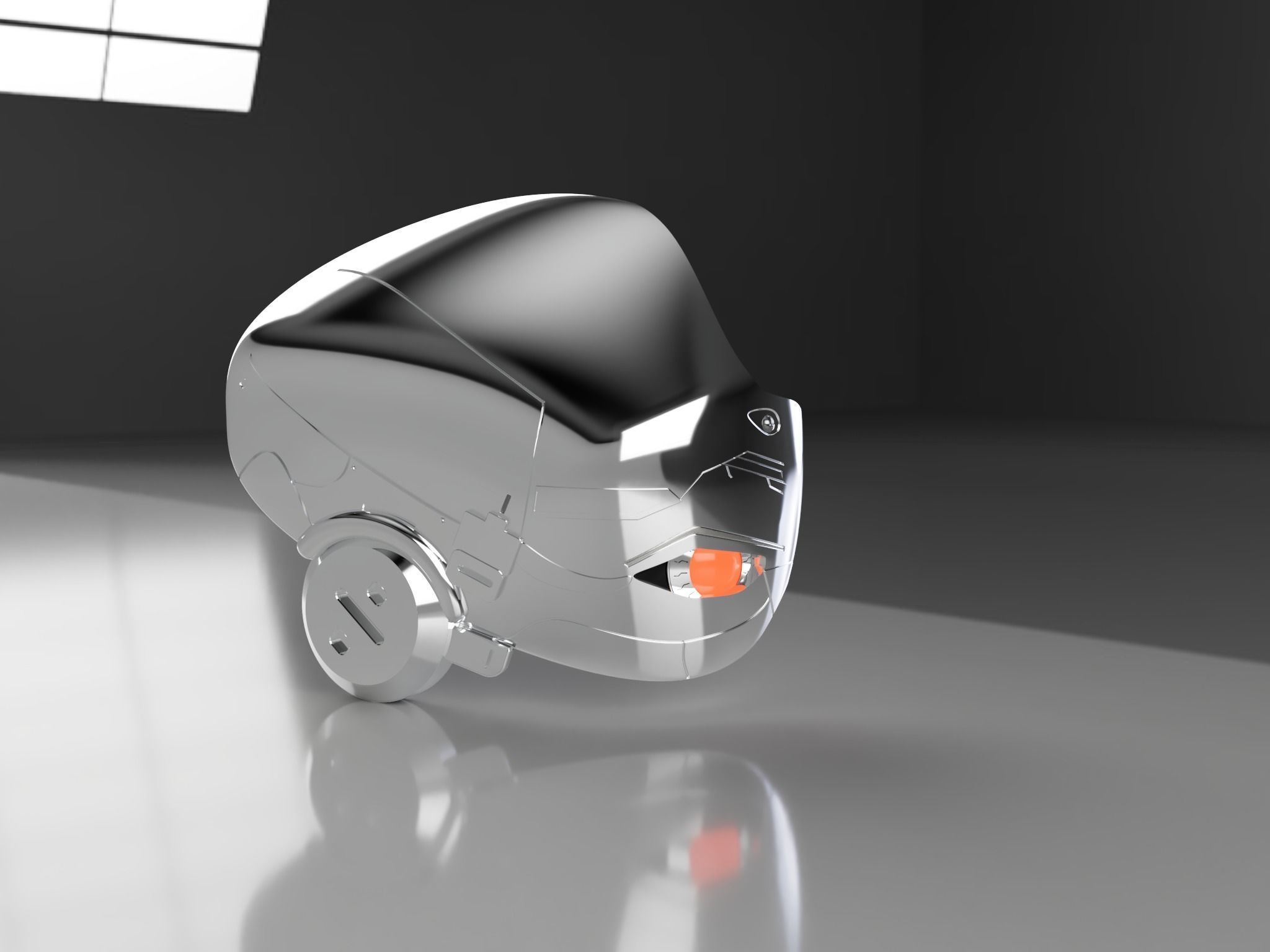 Cyborg head piece from DOOM PATROL 3D print model_6