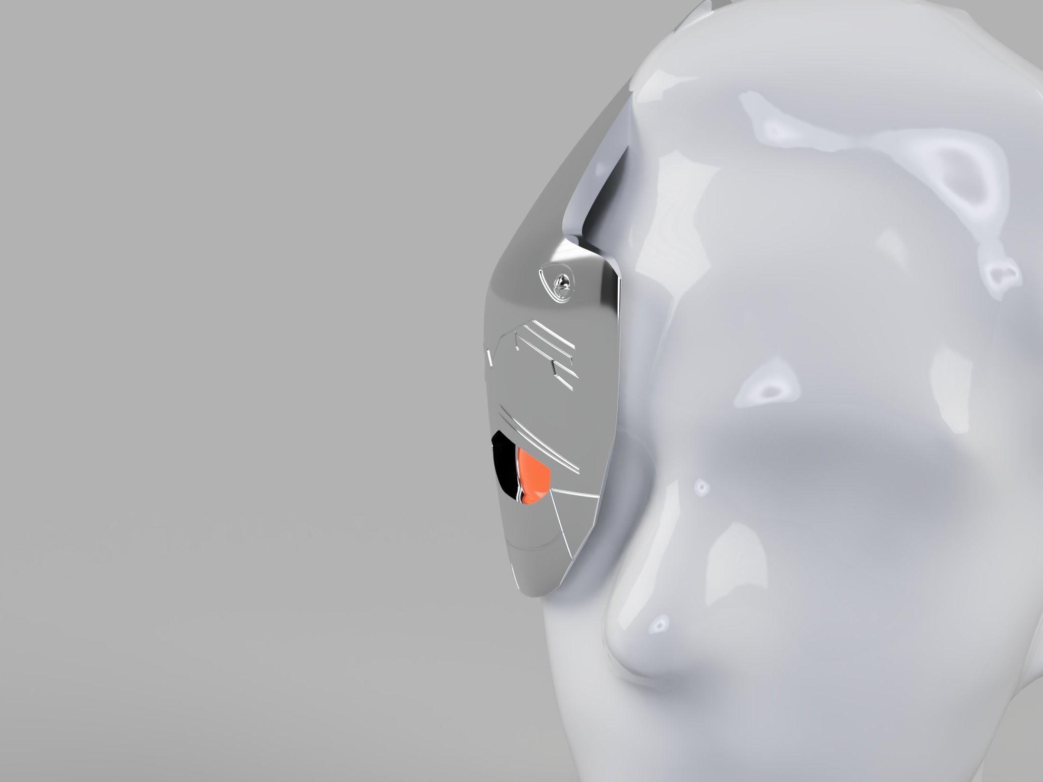 Cyborg head piece from DOOM PATROL 3D print model_17