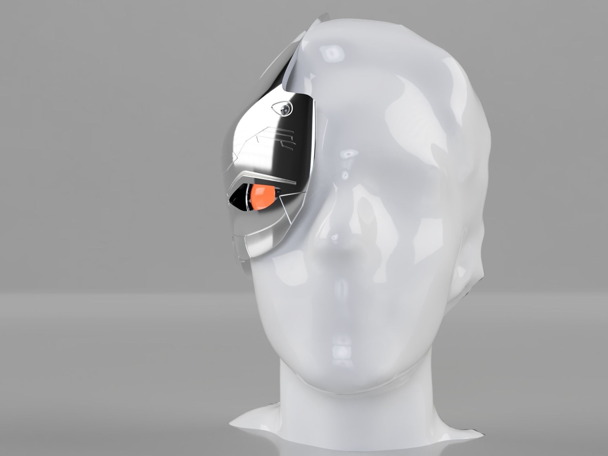 Cyborg head piece from DOOM PATROL 3D print model_10