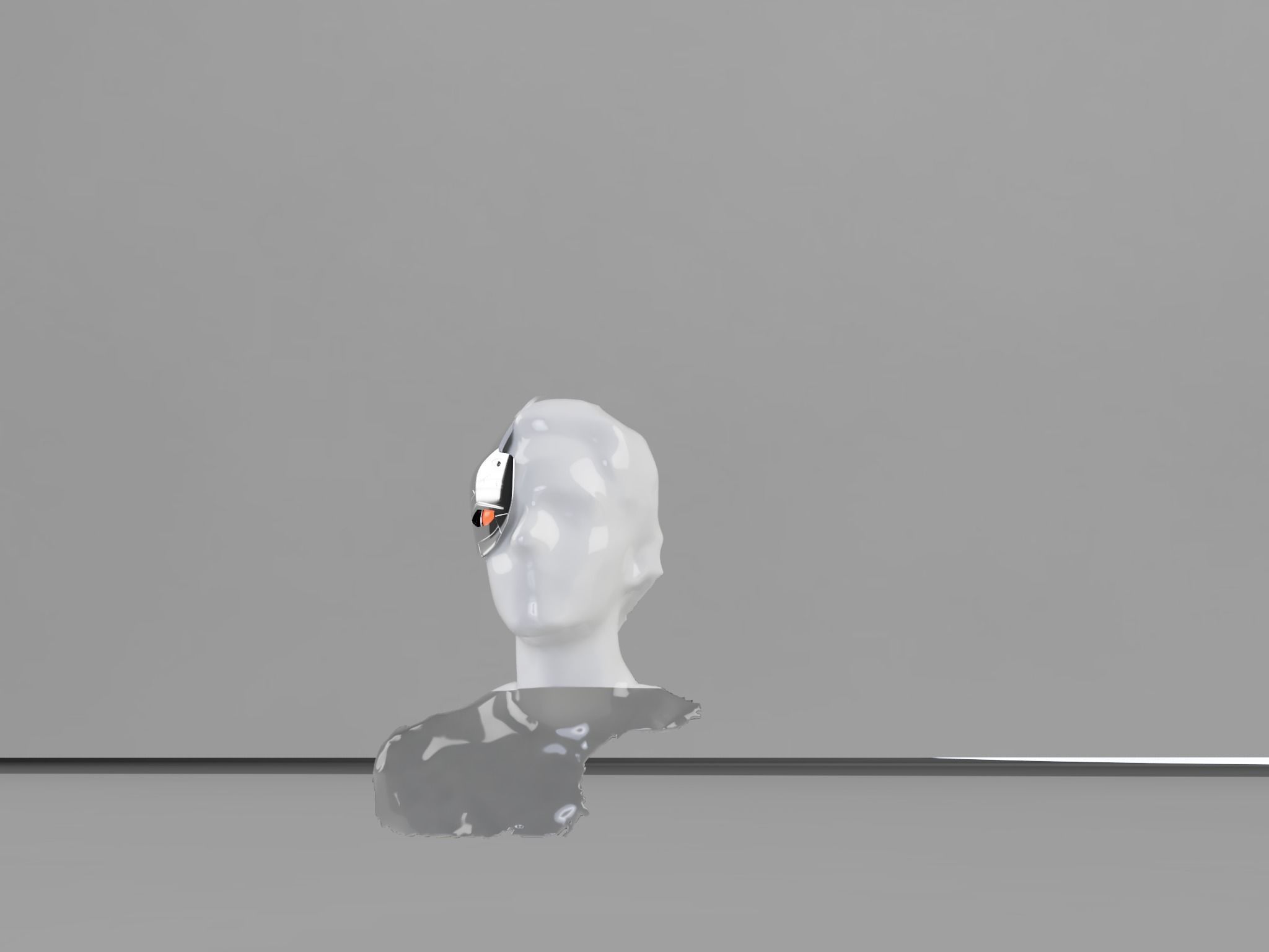 Cyborg head piece from DOOM PATROL 3D print model_13