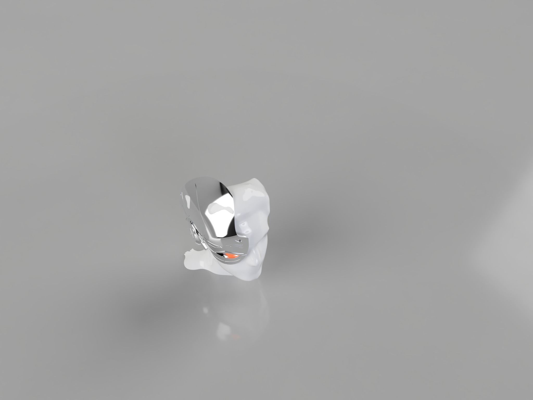 Cyborg head piece from DOOM PATROL 3D print model_12