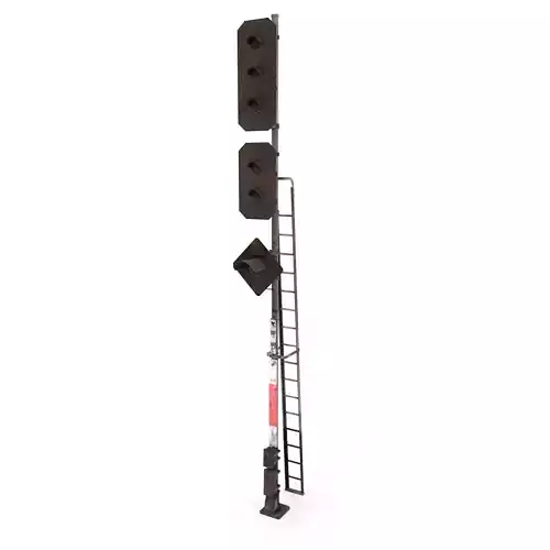 Train Traffic Light Weathered 16