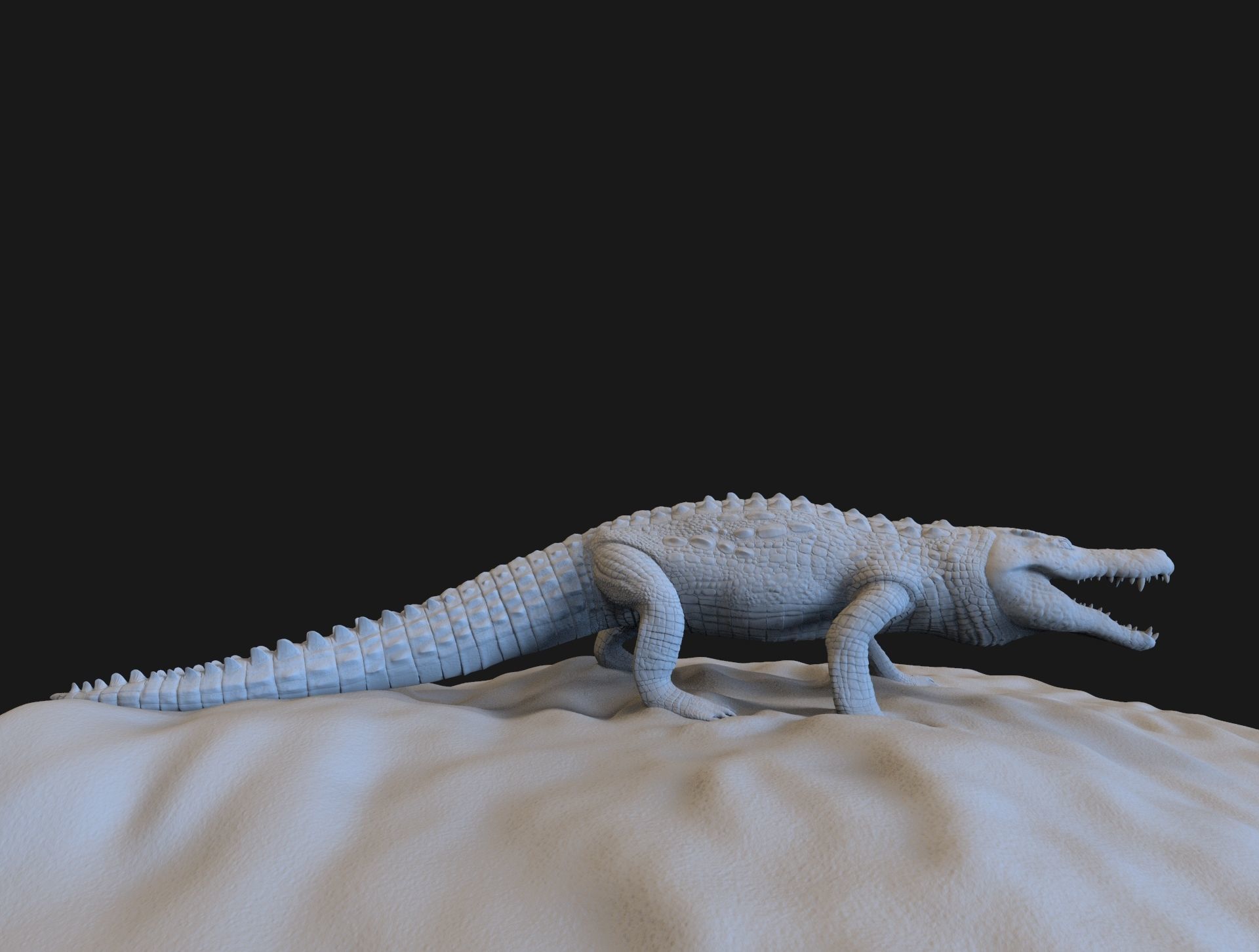 Crocodile 3D model_6