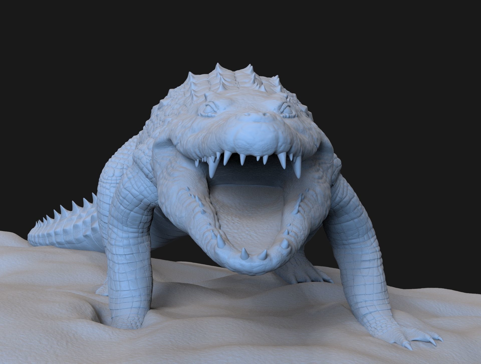 Crocodile 3D model_4