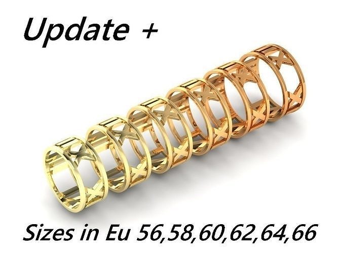 Tiffany Open Roman Ring 01 3D print model