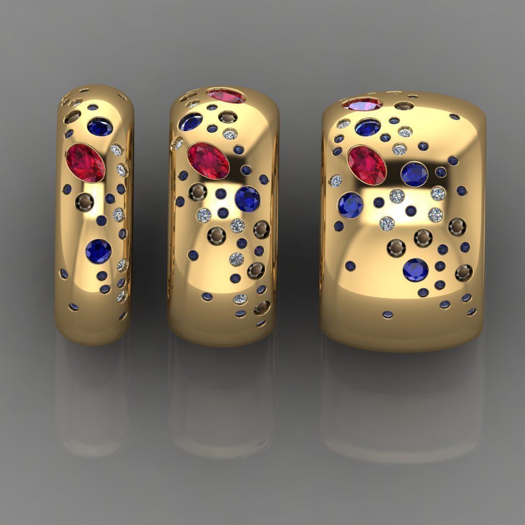 GC GOLD TW0077- Diamond ring  3D print model_3