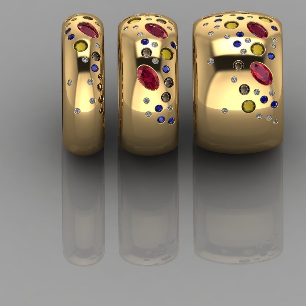 GC GOLD TW0077- Diamond ring  3D print model_4