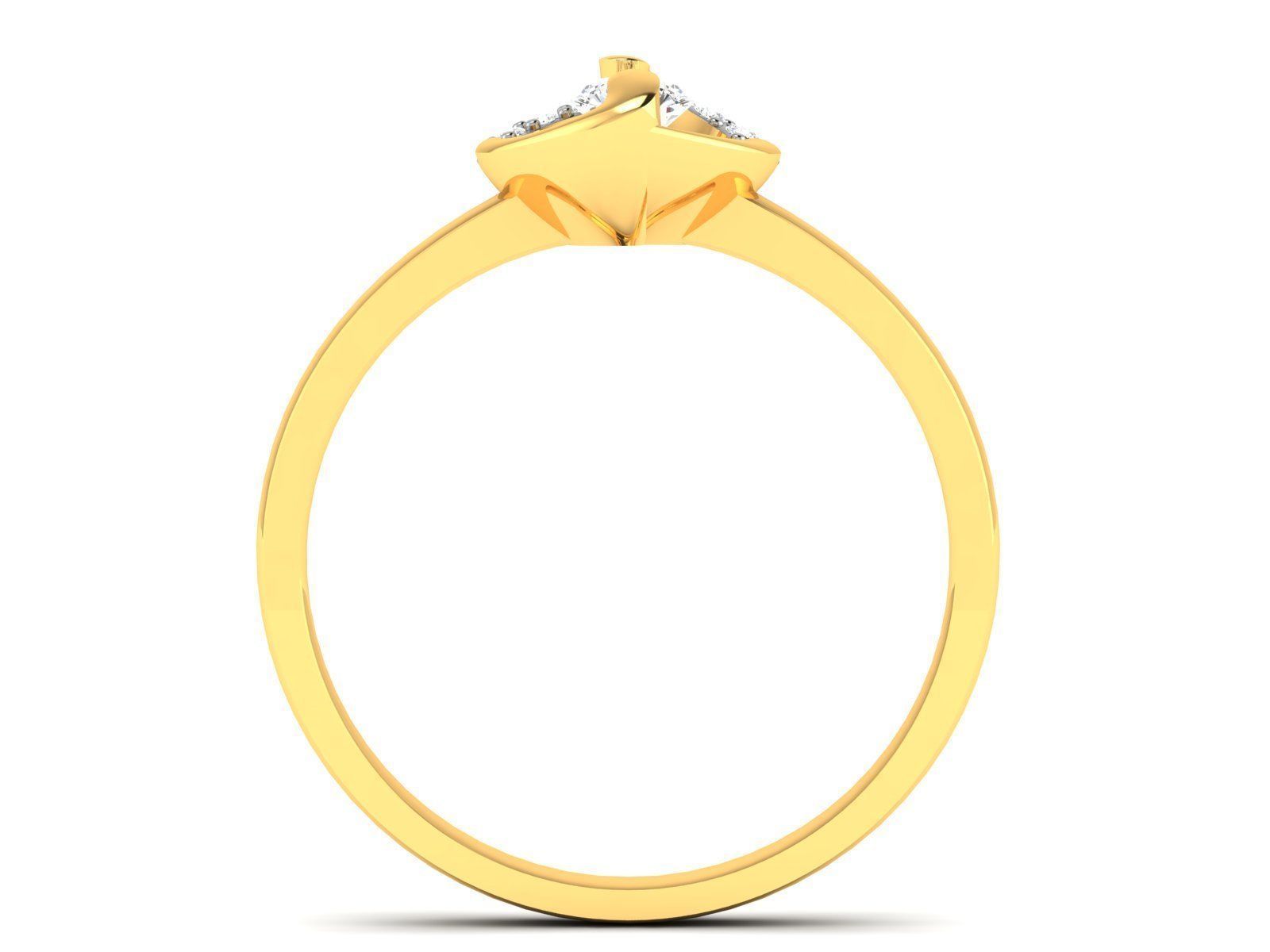 Women solitaire ring 3dm render detail  3D print model_2