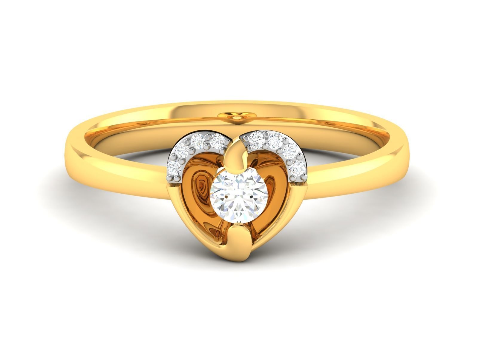 Women solitaire ring 3dm render detail  3D print model_7