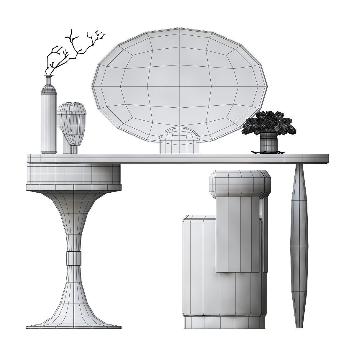 Cornelio Cappellini - Toilet table 3d model Low-poly 3D model_1