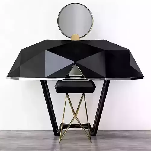 Toilet table - Concrete Furniture by Delatour  3d model