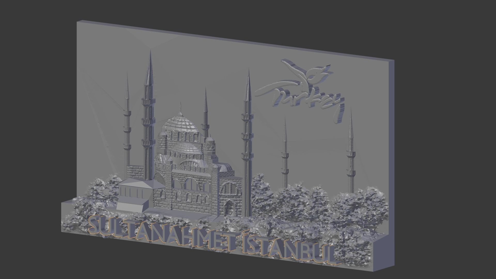 Sultan Ahmet Istanbul mosque relief
