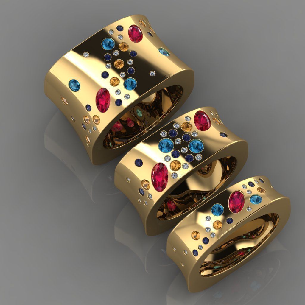 GC GOLD TW0078- Diamond ring 3D print model_3