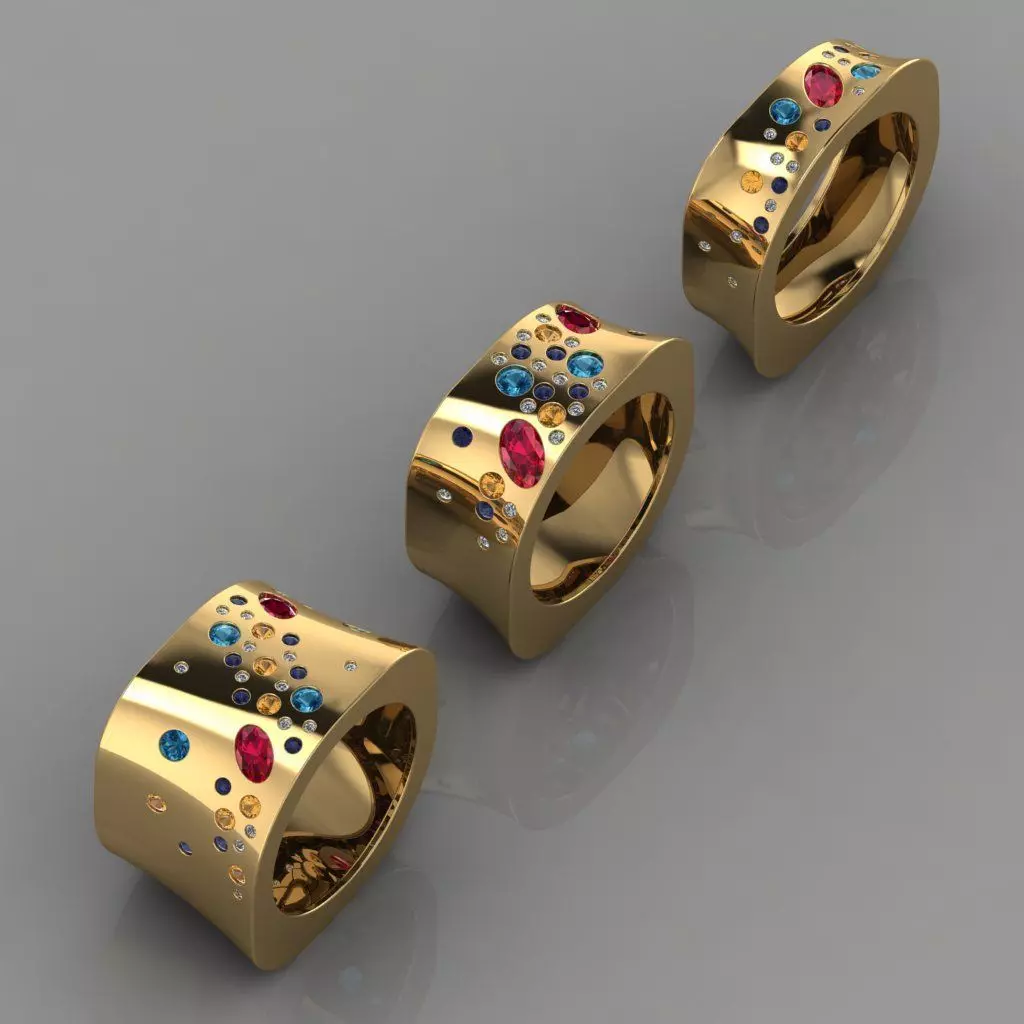 GC GOLD TW0078- Diamond ring 3D print model_0
