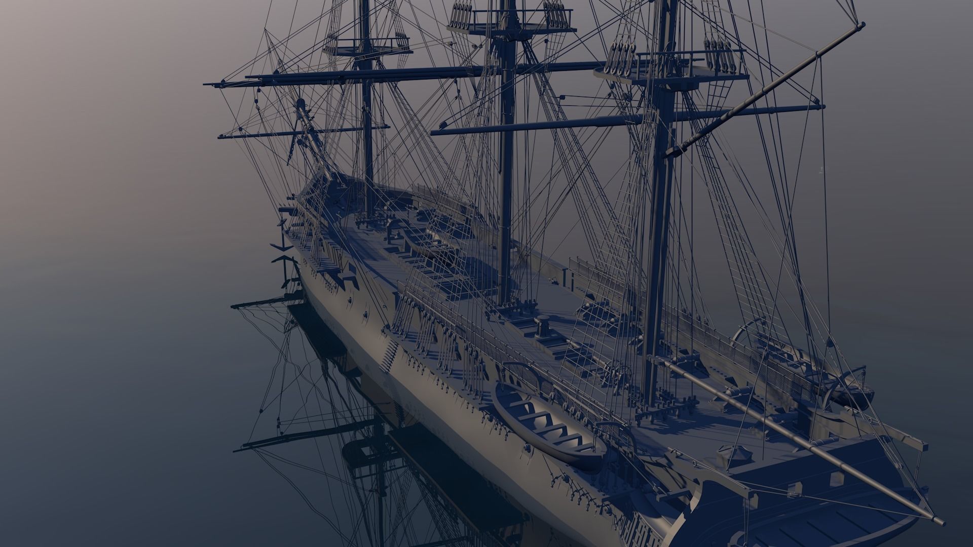 Ship USS Constitution 3D model_3