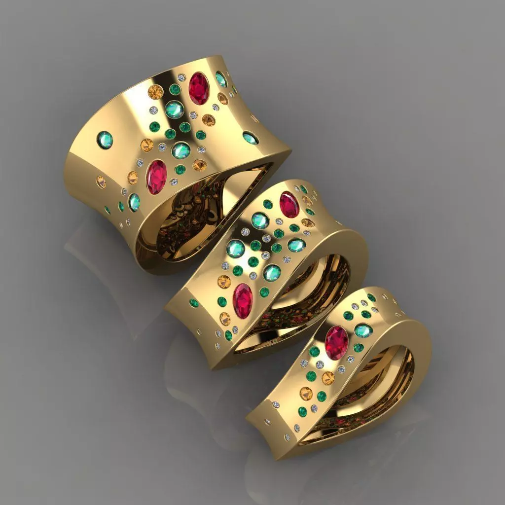 GC GOLD TW0079- Diamond ring 3D print model_0