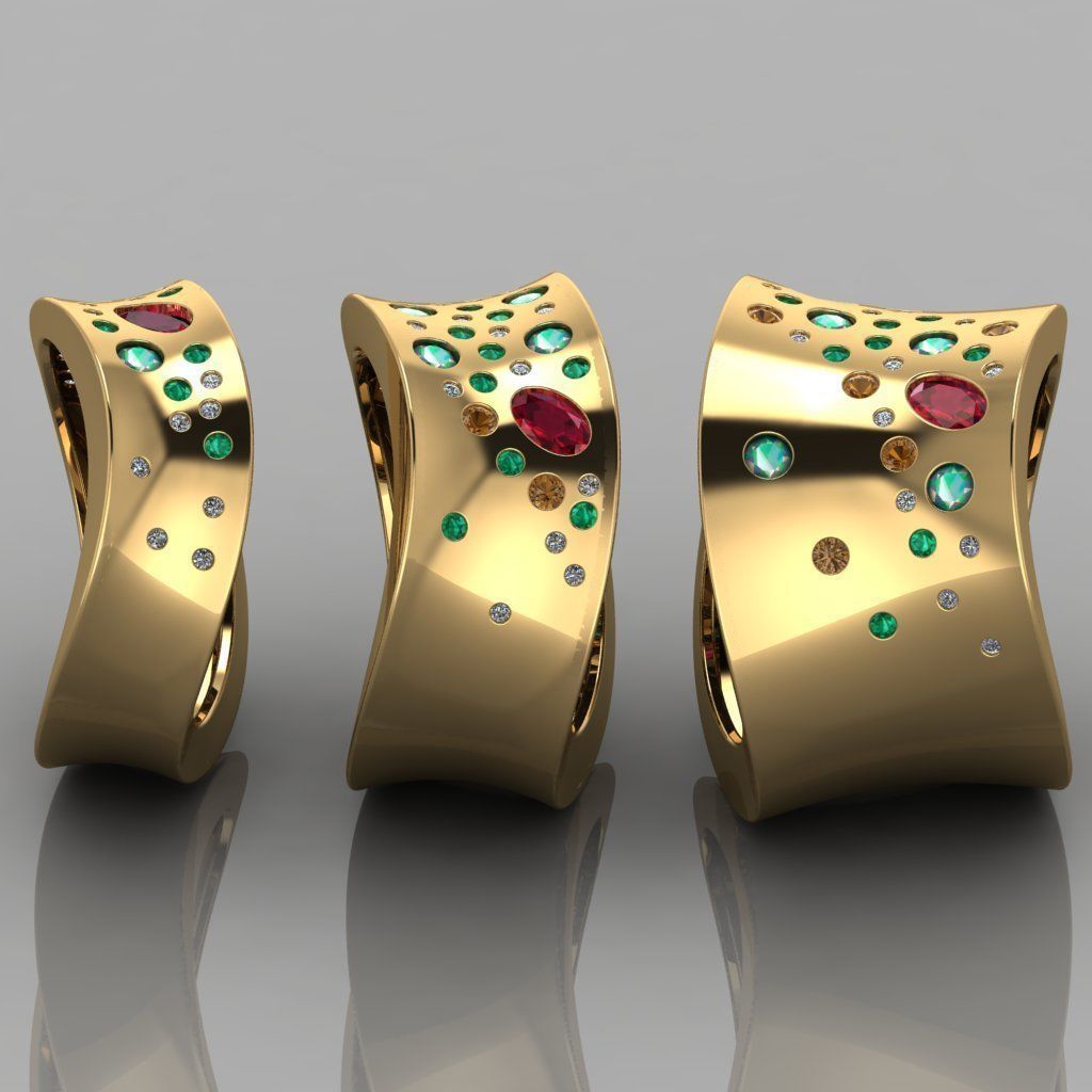 GC GOLD TW0079- Diamond ring 3D print model_5