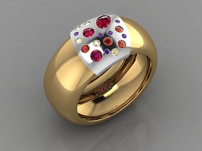 GC GOLD TW0082- Diamond ring  3D print model