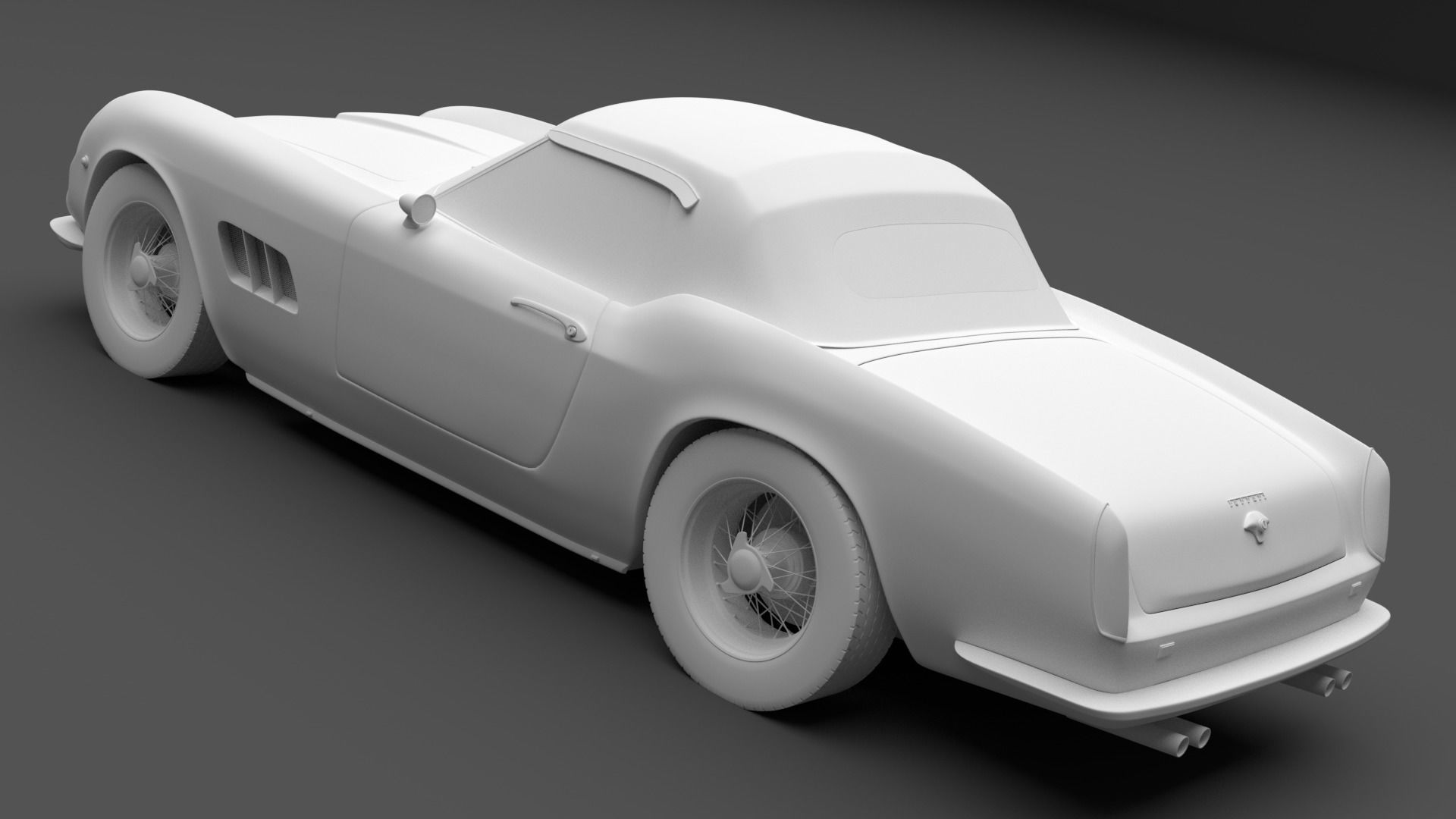 1962 Ferrari 250 GT California Spyder 3D model_3