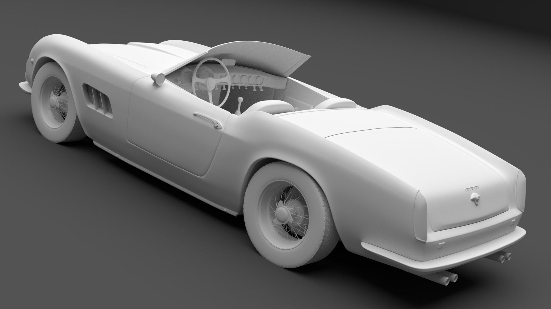 1962 Ferrari 250 GT California Spyder 3D model_4