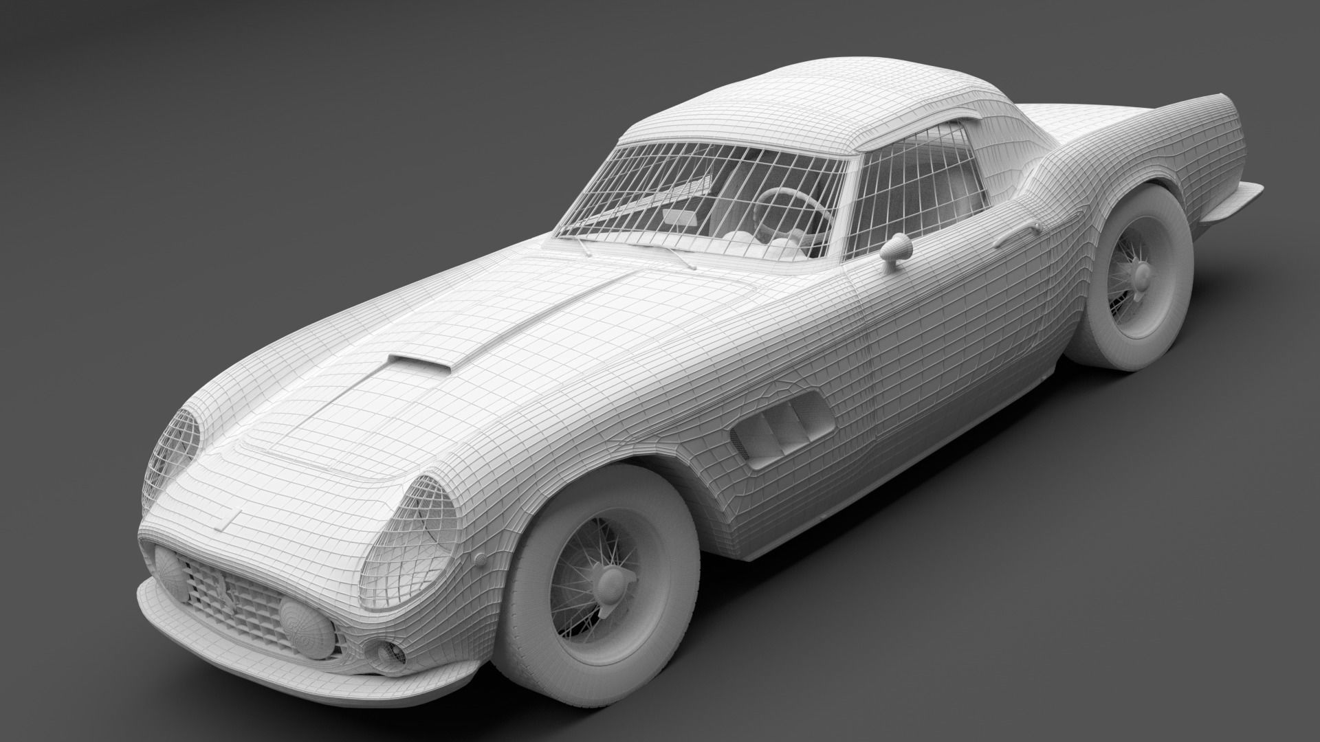 1962 Ferrari 250 GT California Spyder 3D model_2