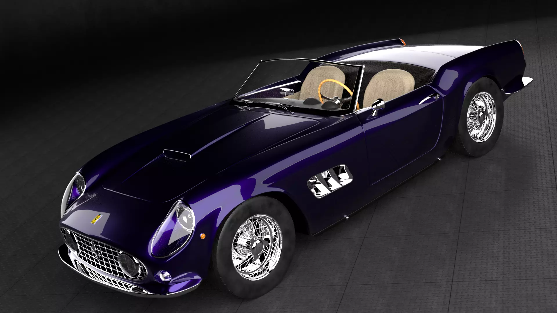 1962 Ferrari 250 GT California Spyder 3D model_0