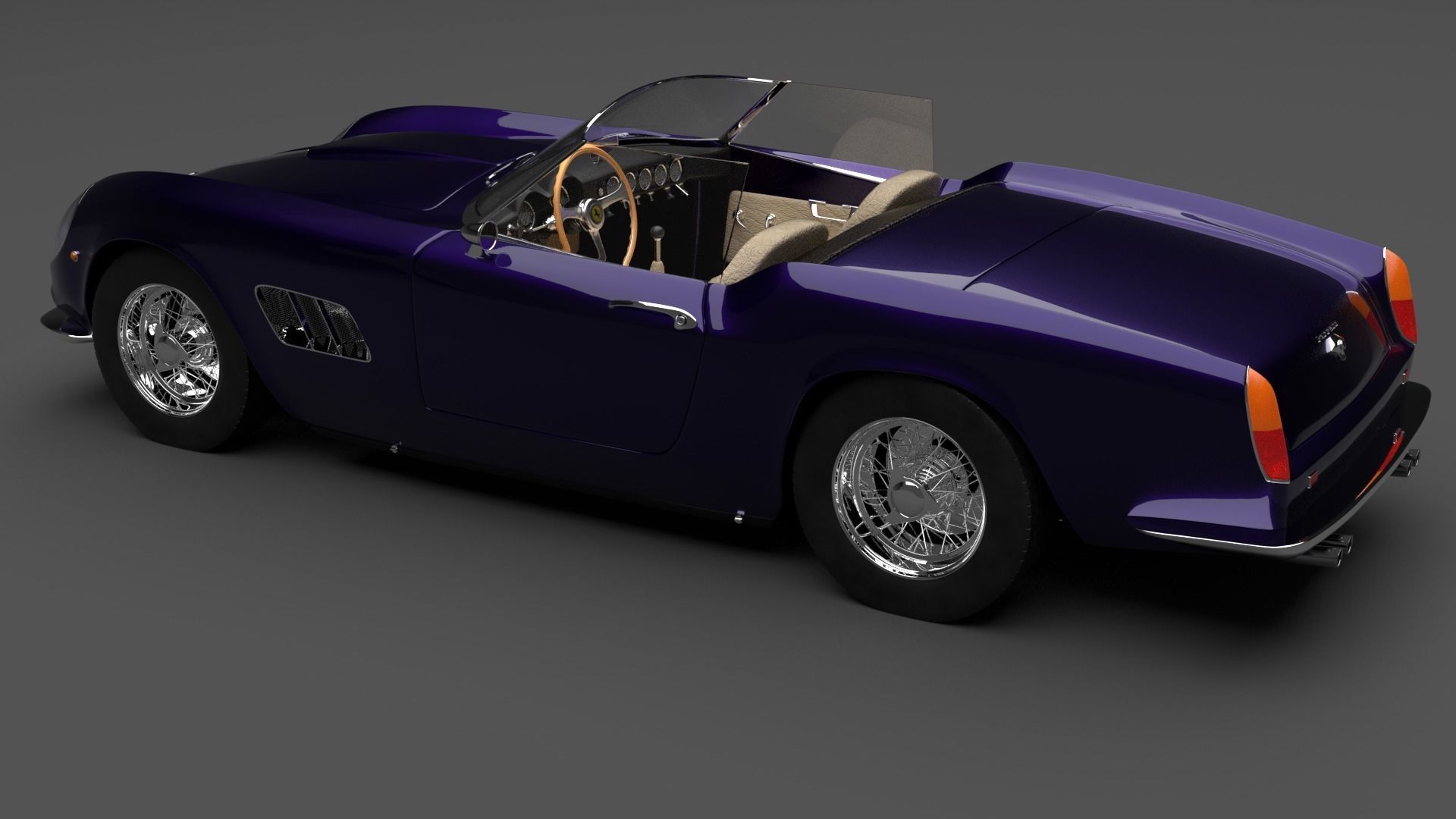 1962 Ferrari 250 GT California Spyder 3D model_8