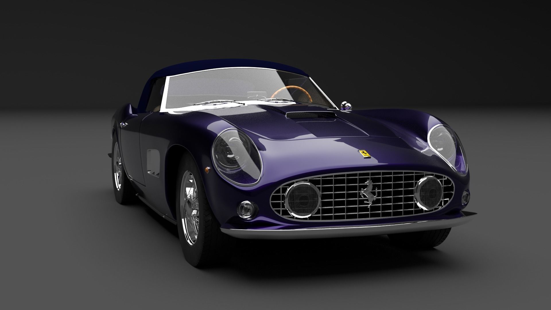 1962 Ferrari 250 GT California Spyder 3D model_7