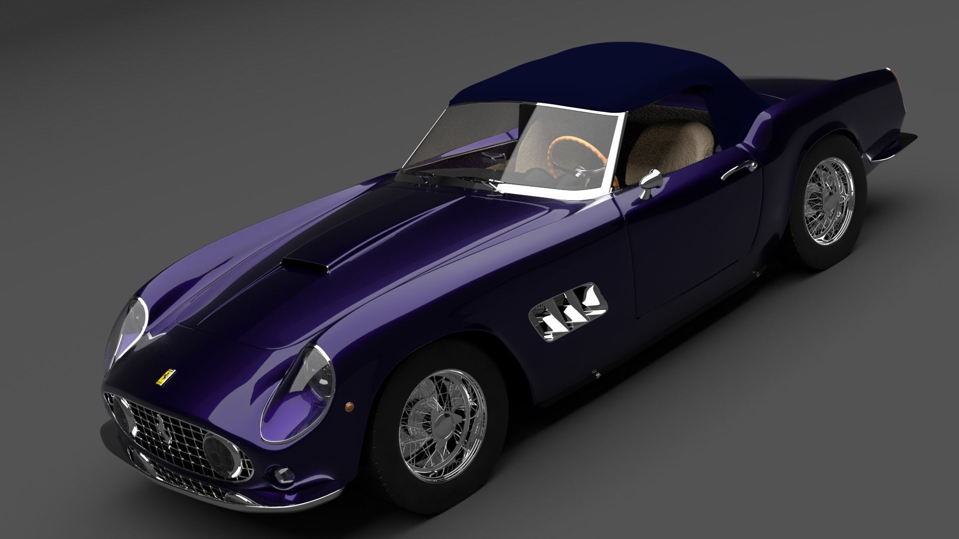 1962 Ferrari 250 GT California Spyder 3D model_6