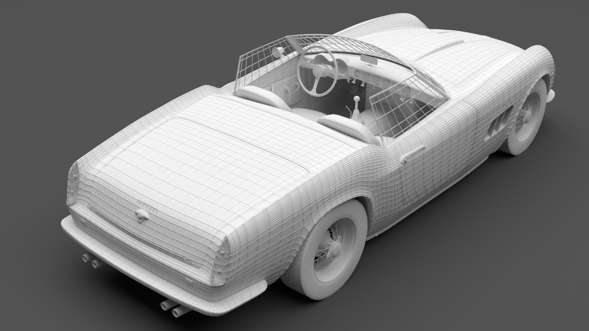 1962 Ferrari 250 GT California Spyder 3D model_5