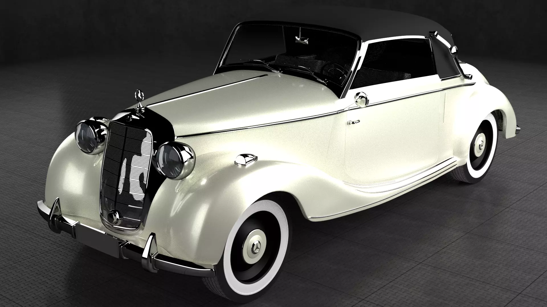 1939 Mercedes-Benz 170 S Cabriolet 3D model_0