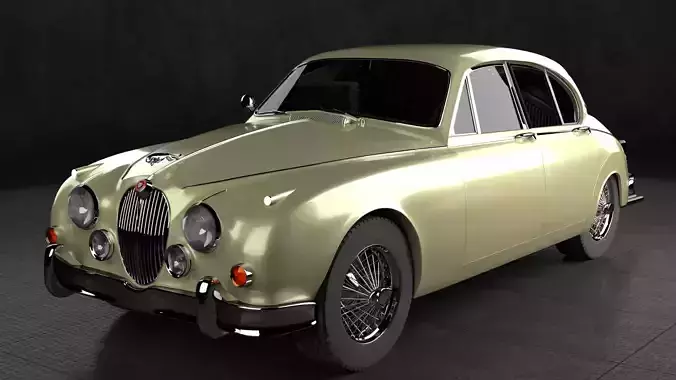 1959 Jaguar Mark 2 Saloon 3D model