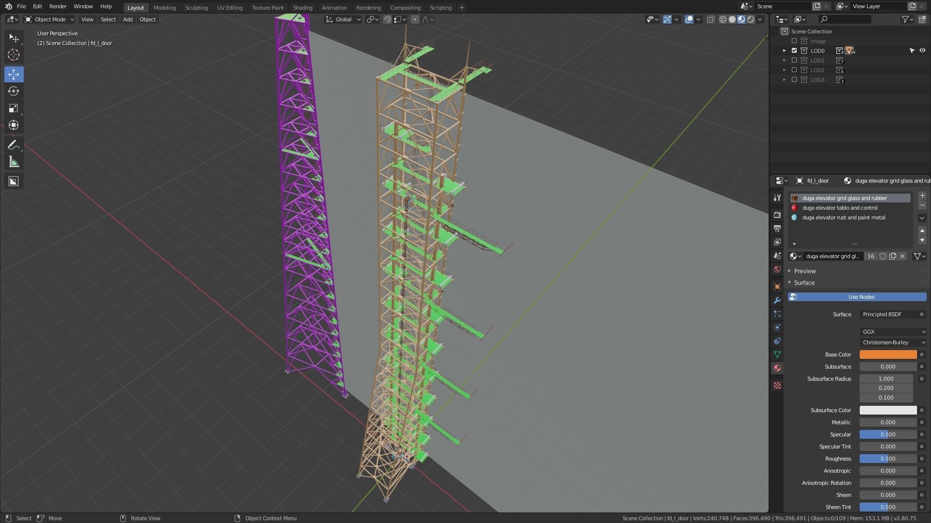 ZGRLS DUGA PRIPYAT CHERNOBYL - 2 GAME READY Low-poly 3D model_27