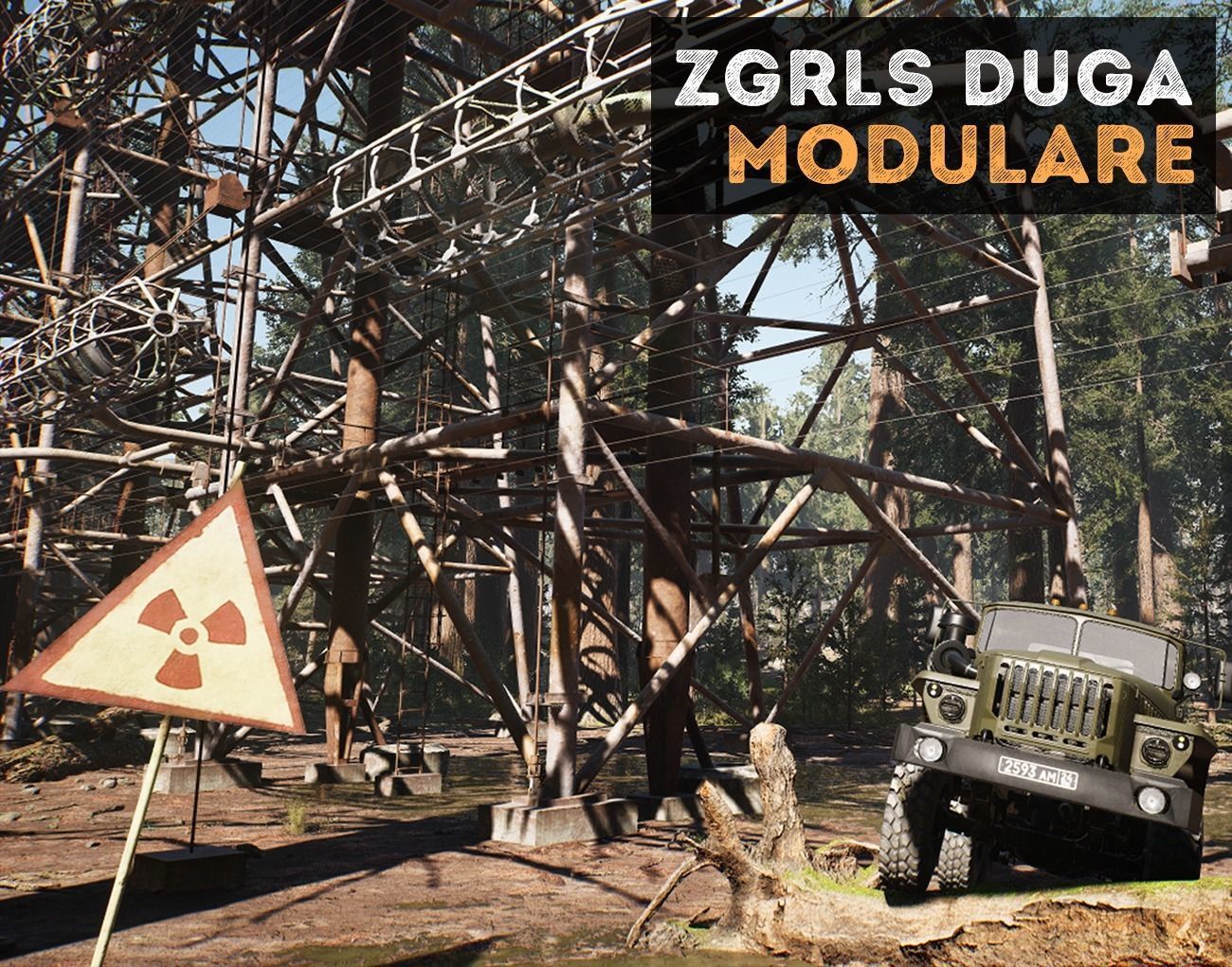 ZGRLS DUGA PRIPYAT CHERNOBYL - 2 GAME READY Low-poly 3D model_0