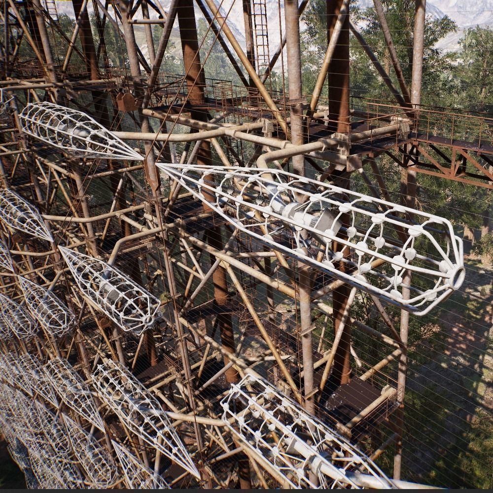 ZGRLS DUGA PRIPYAT CHERNOBYL - 2 GAME READY Low-poly 3D model_5