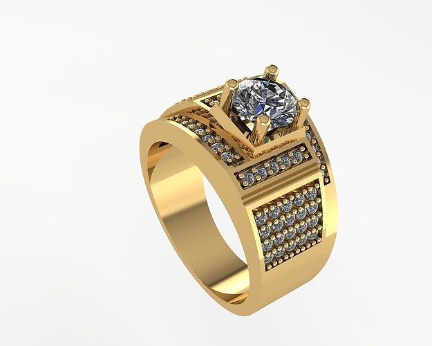 DIAMOND RING 104 3D print model