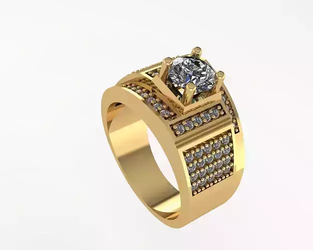 DIAMOND RING 104 3D print model