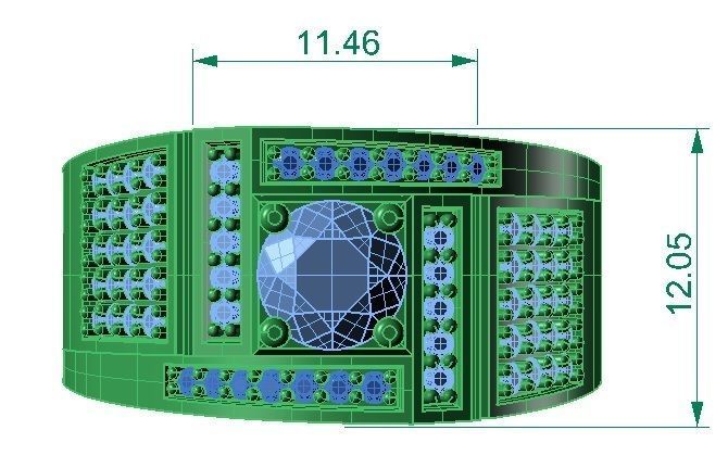 DIAMOND RING 104 3D print model_6