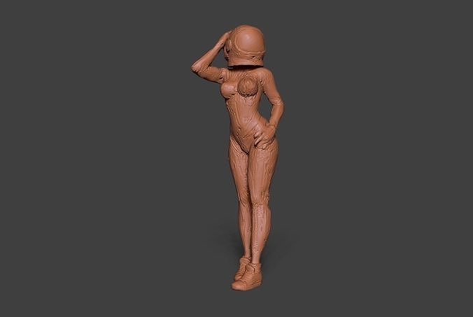 Clay Astro Girl 2 3D print model