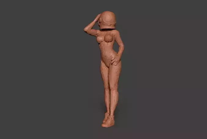 Clay Astro Girl 2 3D print model