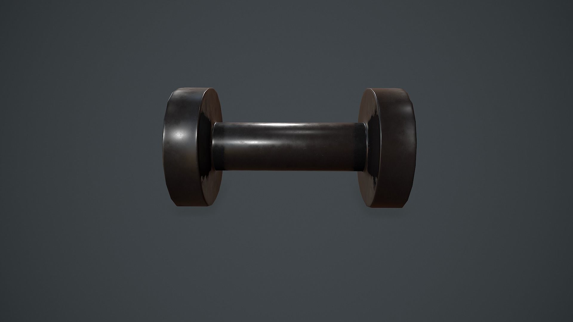 Dumbbell PBR VR Low-poly 3D model_1