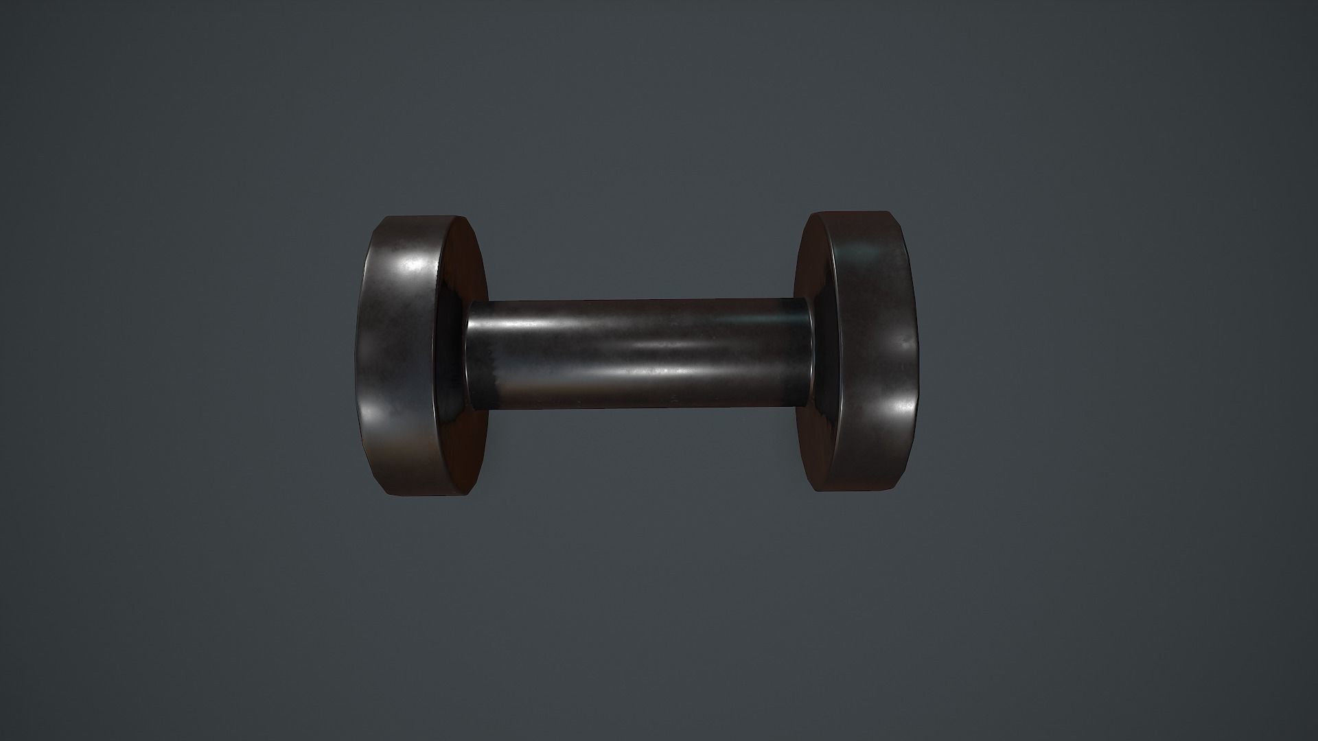 Dumbbell PBR VR Low-poly 3D model_3