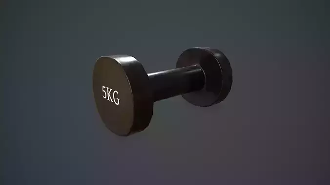 Dumbbell PBR VR Low-poly 3D model